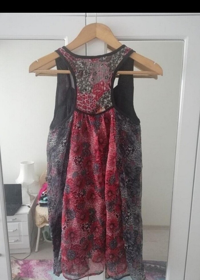 Cep detaylı efil efil pareo elbise - Görsel 5