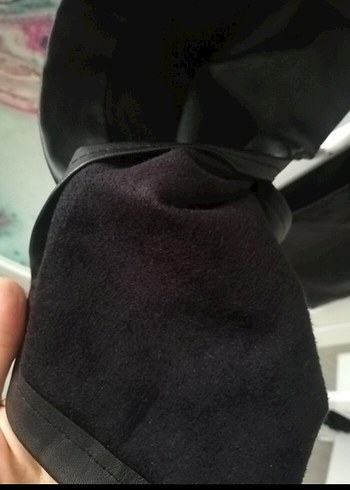 Deri Siyah Kadın Regular Fit Pantolon - Görsel 7