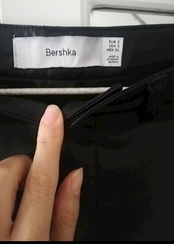 Deri Siyah Kadın Regular Fit Pantolon - Görsel 8