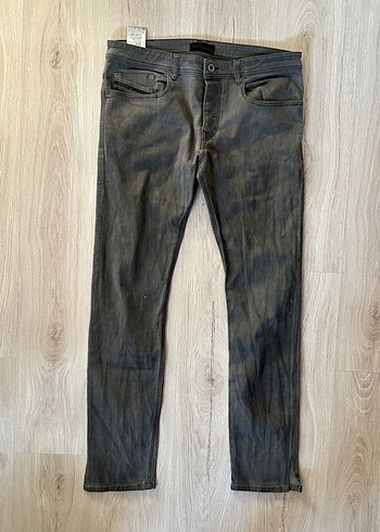 Diesel Koyu Gri Slim Fit Denim Jean