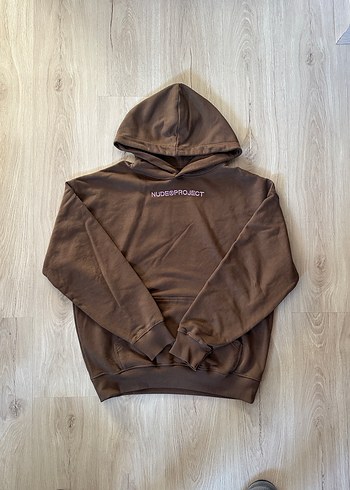 Les Benjamins Nude Project Kahverengi Kapusonlu Sweatshirt