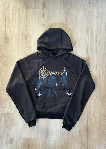 Les Benjamins Vicinity Siyah Kapusonlu Rahat Sweatshirt