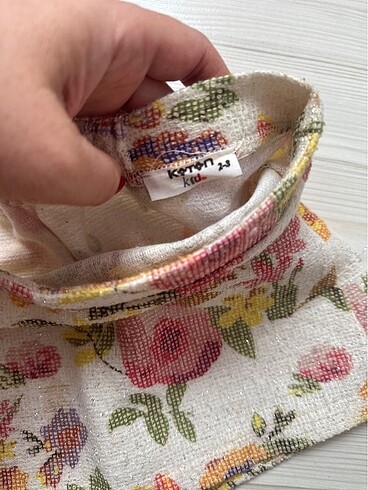 Keten çiçekli Etek
 - Görsel 3