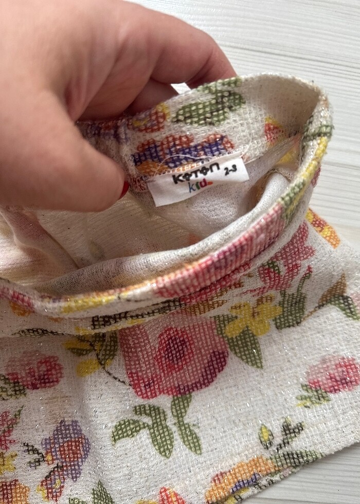 Keten çiçekli Etek
 - Görsel 3