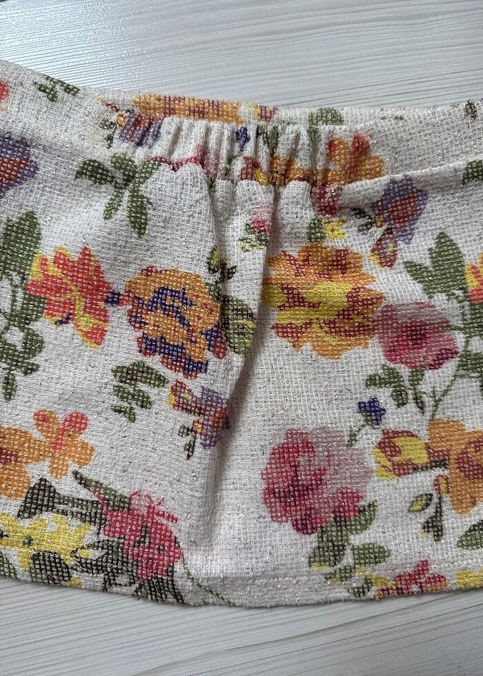 Keten çiçekli Etek
 - Görsel 4