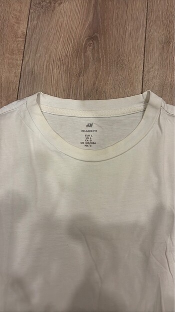 H&M beyaz tişört erkek