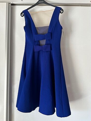 Lacivert Gece Elbisesi - Görsel 2