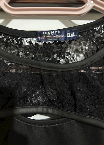 Drapeli Siyah Kısa Elbise - Görsel 2