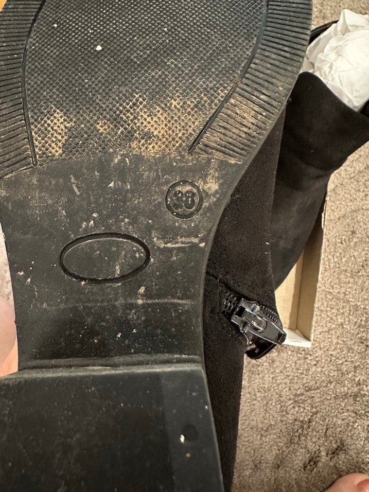 Siyah Nakışlı Süet Bohem Kadın Bot - Görsel 3