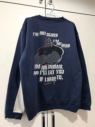 Arkası desenli ERKEK sweatshirt