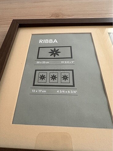 Beden kahverengi Renk İkea RIBBA 3?lü Çerçeve