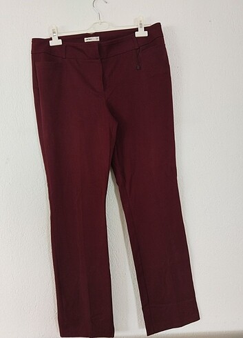 44 Beden bordo Renk Koton pantolon