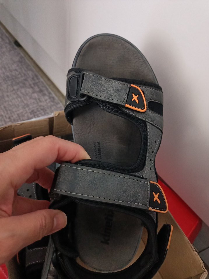 Gri Erkek Kayışlı Outdoor Sandalet - Görsel 4