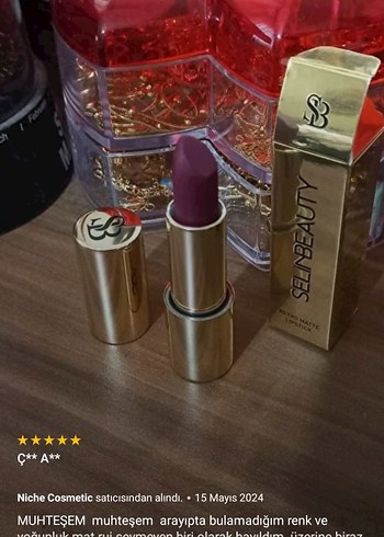 Parlak Bordo Ruj - Görsel 3