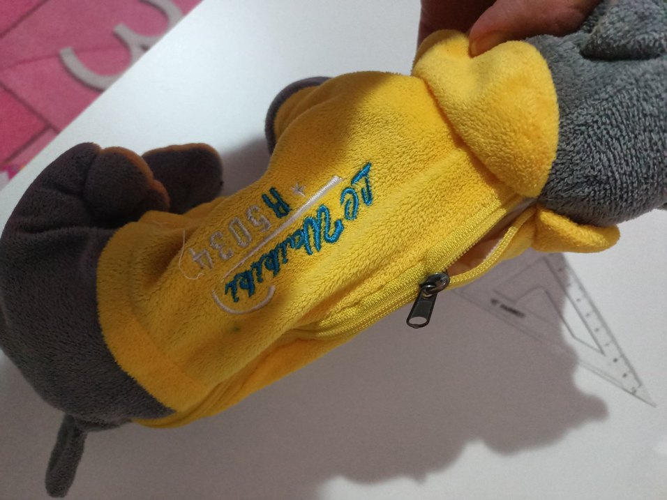 Sarı Gri Peluş Oyuncak - Görsel 3