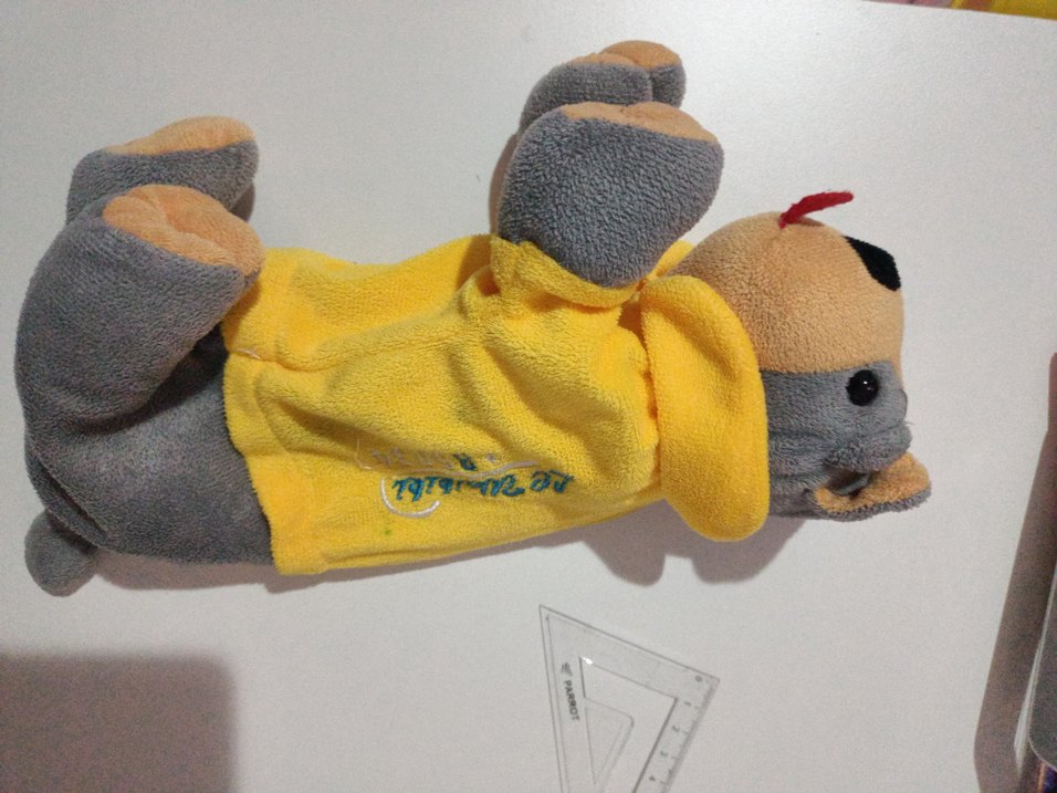 Sarı Gri Peluş Oyuncak - Görsel 5