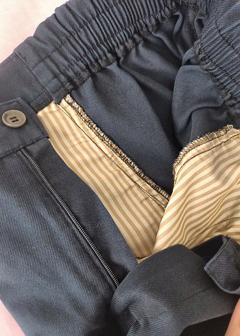 Gri Kadın Kumaş Pantolon, Normal Boy, Fermuarlı - Görsel 3