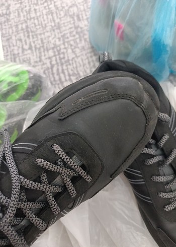 Siyah Gri Spor Ayakkabı Bağcıkları - Görsel 4