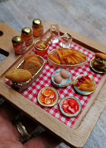 Minyatür kahvaltılık/yemek
