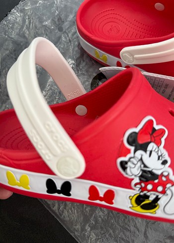 diğer Beden Kırmızı Minnie Mouse Desenli Kadın Terlik