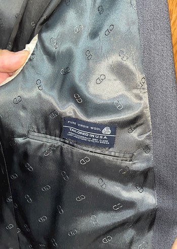 xl Beden gri Renk Koyu Gri Erkek Çift Düğmeli Takım Ceket