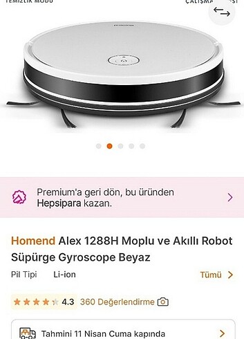 Robot süpürge 