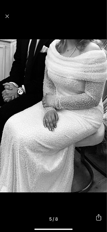 Elif Şimal Nikah söz nişan elbisesi