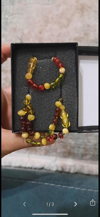 Kehribar kolye bileklik