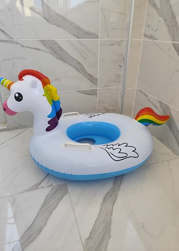 Civil Renkli Unicorn Şişme Çocuk Havuz Simidi