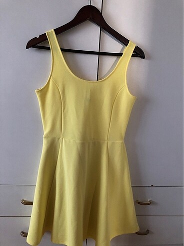 H&m yazlık elbise sarı