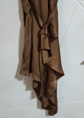 Uzun Bej Kadın elbise - Görsel 3