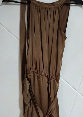 Uzun Bej Kadın elbise - Görsel 2
