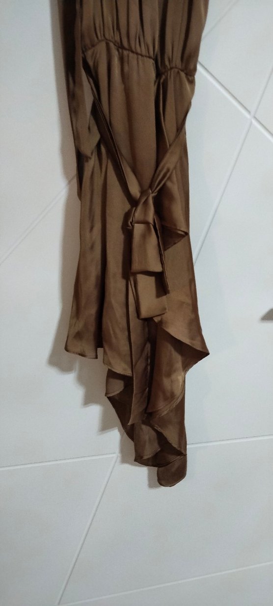 Uzun Bej Kadın elbise - Görsel 3