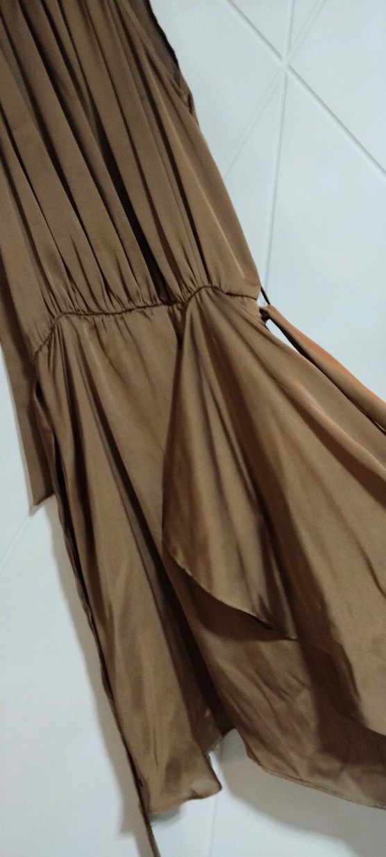 Uzun Bej Kadın elbise - Görsel 5