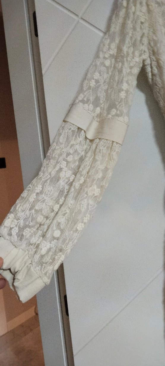 Bej Nakışlı Uzun Bohem Kadın Elbise - Görsel 4