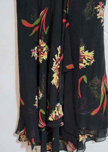 Çiçek Desenli Uzun Salaş Bohem Elbise - Görsel 5