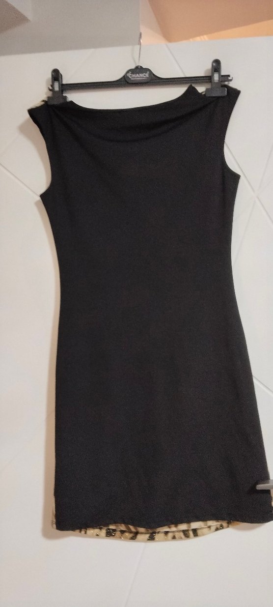 Kahverengi Zebra Desenli Kadın Kalem Elbise - Görsel 2