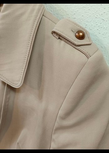 Bej Midi Kadın Trençkot - Görsel 3