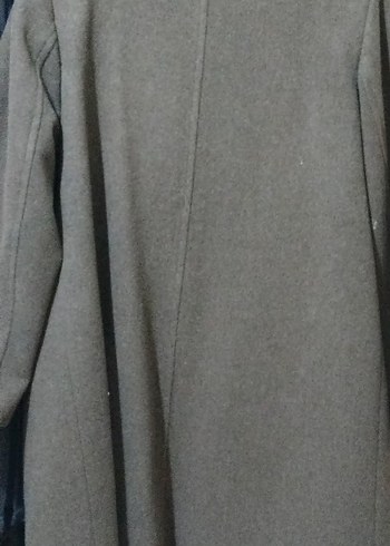 kahverengi Midi Kadın Kaban Düğmeli - Görsel 4