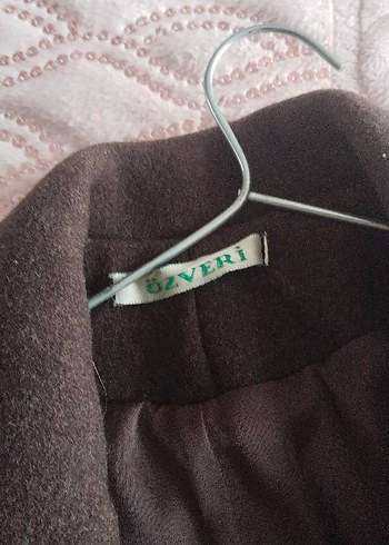 kahverengi Midi Kadın Kaban Düğmeli - Görsel 7