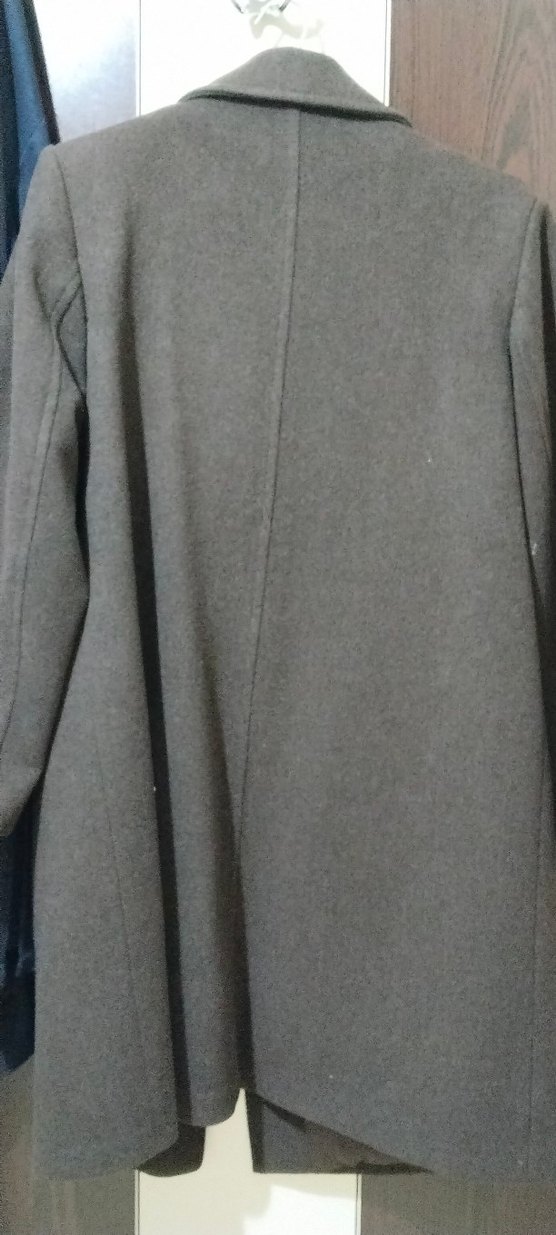 kahverengi Midi Kadın Kaban Düğmeli - Görsel 4