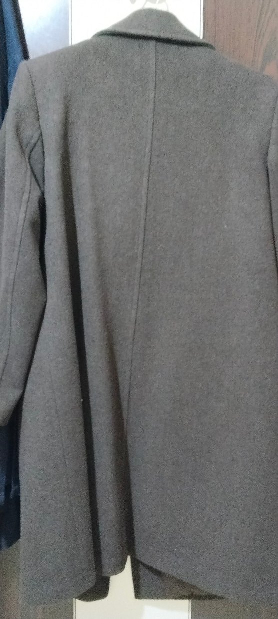 kahverengi Midi Kadın Kaban Düğmeli - Görsel 5