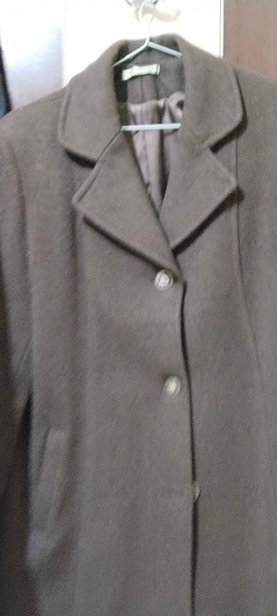 kahverengi Midi Kadın Kaban Düğmeli - Görsel 3