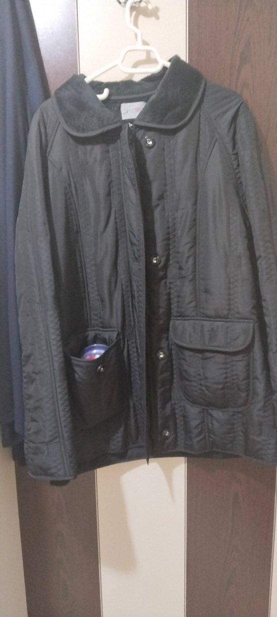 Düğmeli Siyah Midi Kadın kışlık kaban mont - Görsel 2