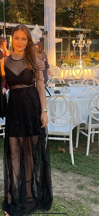 xs Beden siyah Renk MİLLA GECE ELBİSESİ