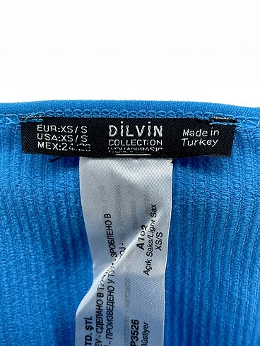 xs Beden mavi Renk Dilvin Mini Üst %70 İndirimli.