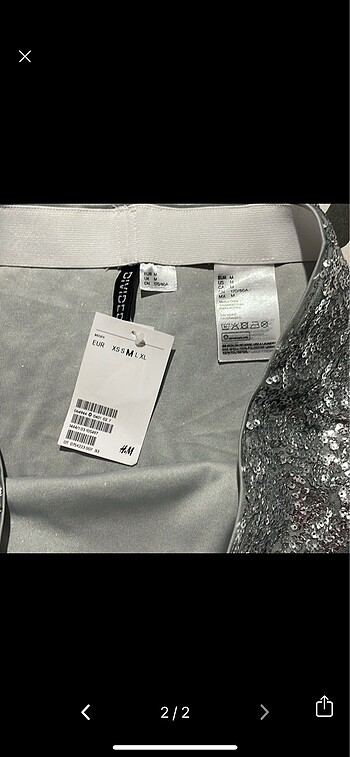 H&M Pullu etek