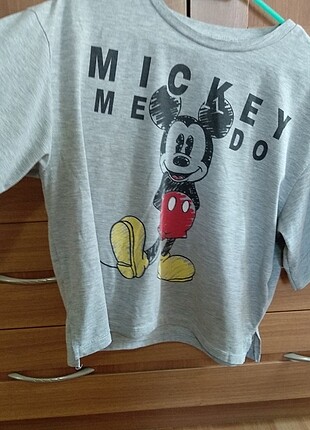 m Beden gri Renk Gri kısa mickey mouse tshirt