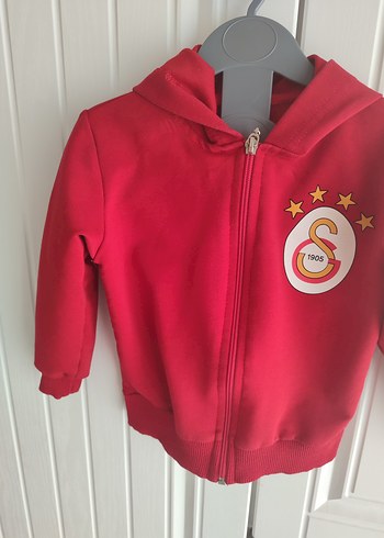 gs kırmızı Erkek Çocuk Fermuarlı Sweatshirt