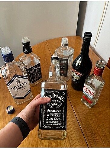 Boş şişeler 1 lt jack daniels